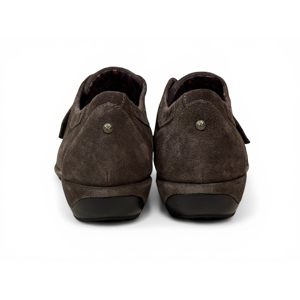 Aetrex Women's Corinne Monk Strap Brown Suede Orthotic Sz 11 EF862WB - Picture 3 of 10